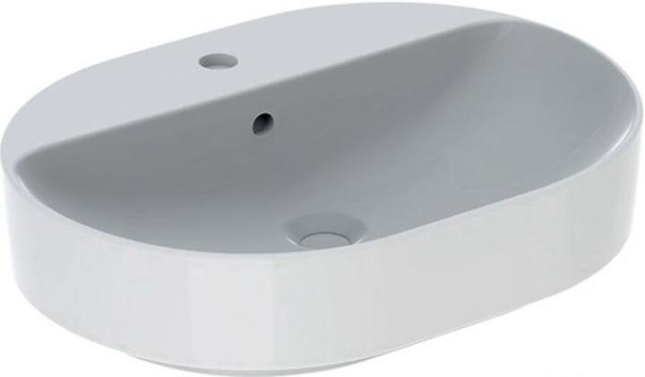 Actual product image Geberit Keramag VariForm Countertop washbasin elliptical, 600x450mm, with tap hole, with overflow (450 mm, 600 mm)