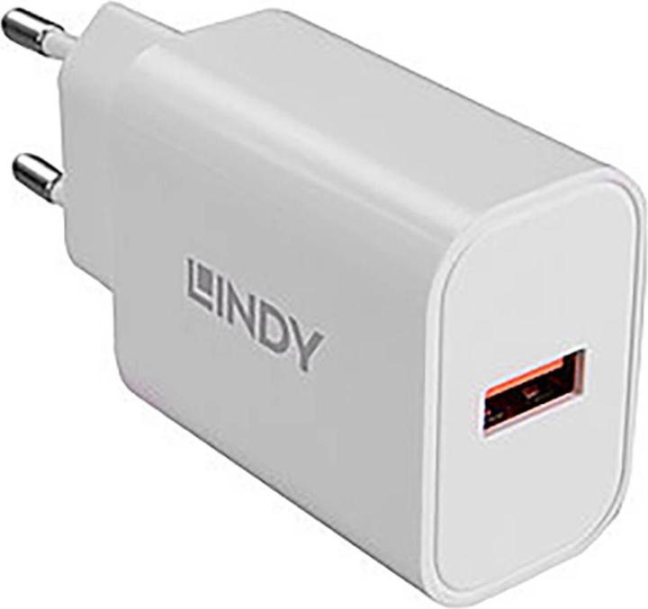 Actual product image Lindy 18W USB Type A Charger Fast charging via USB Type A cable (18 W)