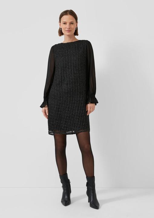 Image du produit s.Oliver Kleid Langarm-Kleid aus Häkelspitze mit Glitzergarn (44)