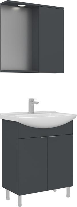 Produktbild Homitis Purus 65 Bathroom Cabinet With Sink & Mirror Set (2 Pieces)