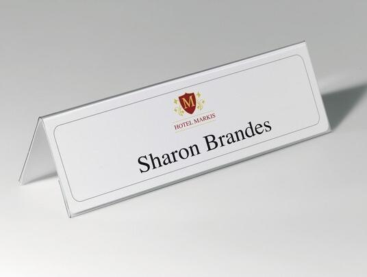 Actual product image Durable Table name plate made of rigid film