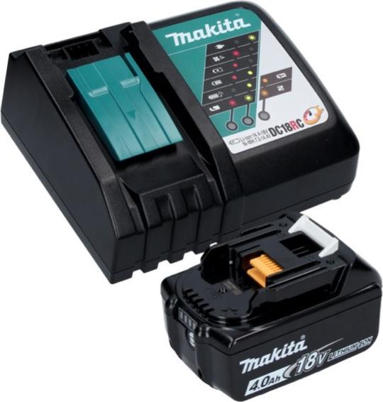 Actual product image Makita DGA 506 RM1J Battery angle grinder 18 V 125 mm Brushless + 1x battery 4.0 Ah + charger + Makpac (125 mm)