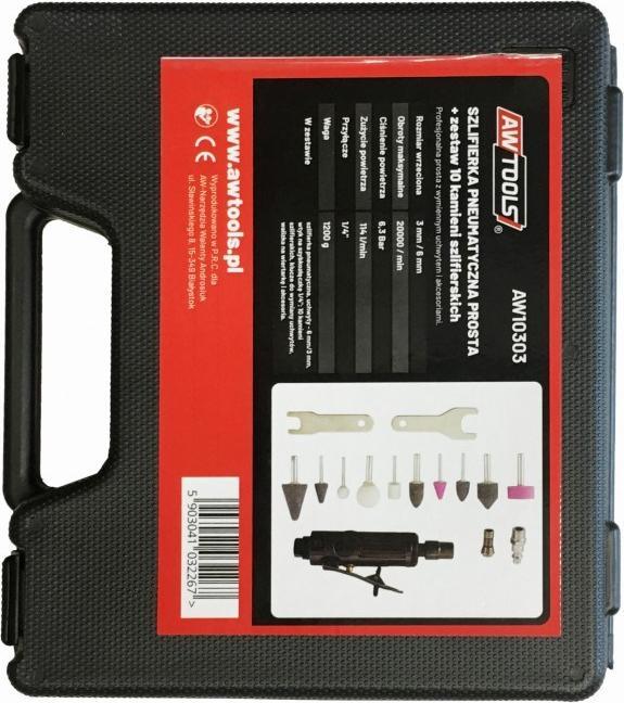 Produktbild Awtools Szlifierka Prosta Pneumatyczna + Akcesoria (Geradschleifer)