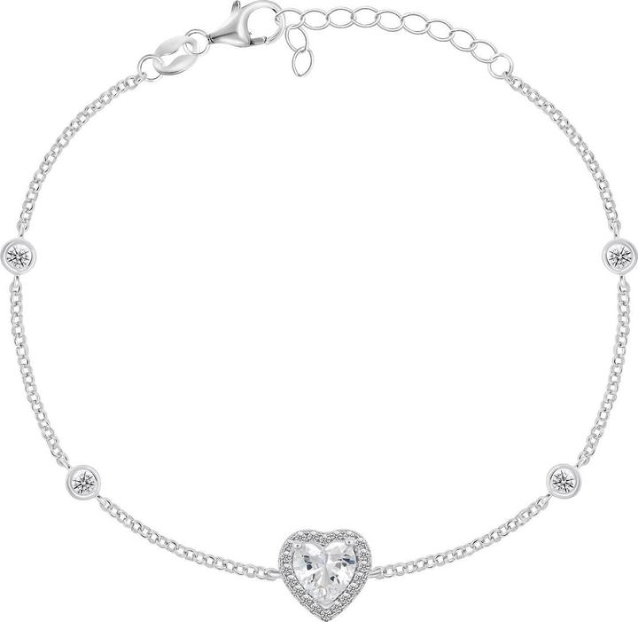 Immagine prodotto Brilio Argento - Bracciale con cuore delicato e zirconi BRC77W