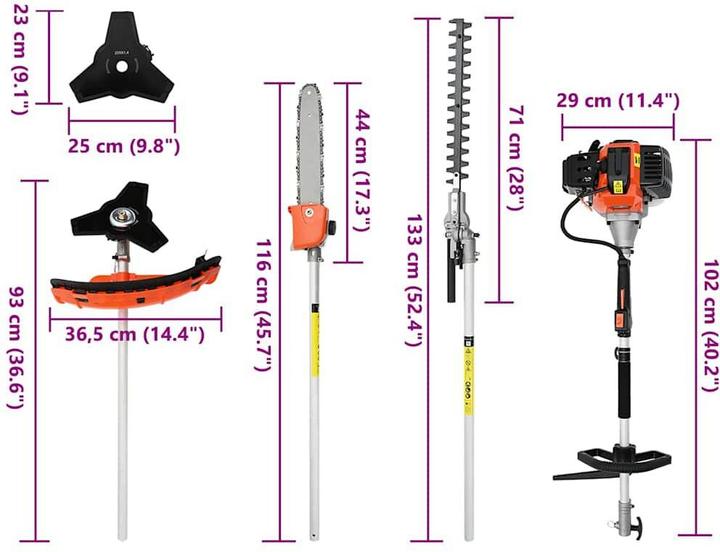 Produktbild vidaXL Freischneider (Metallschneideblatt, Trimmfaden)