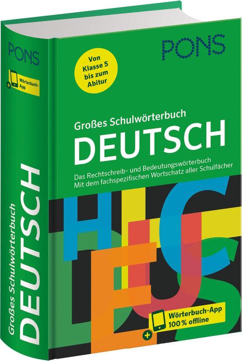 Produktbild Grosses Schulwörterbuch Deutsch (Deutsch, 2022)