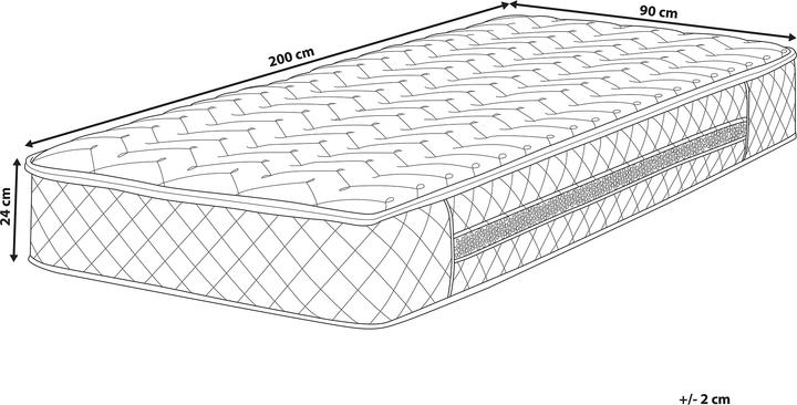 Actual product image Beliani Glory (90 x 200 cm, Spring core)