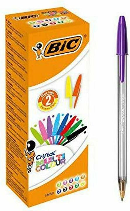 Image du produit Bic Stylo à bille ® Cristal® Multicolor, 0,6 mm, assorti (Trié, 20x)
