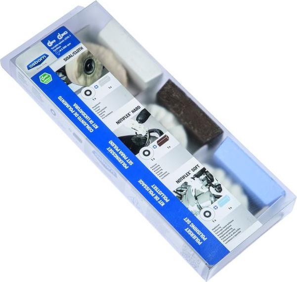 Actual product image Osborn 6-piece SUPERIOR polishing set for adjustable angle grinders and cordless tools