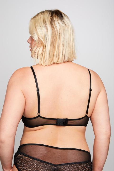 Produktbild Ulla Popken Bralette, Leo Spitze und Mesh (42 A, 44 A)
