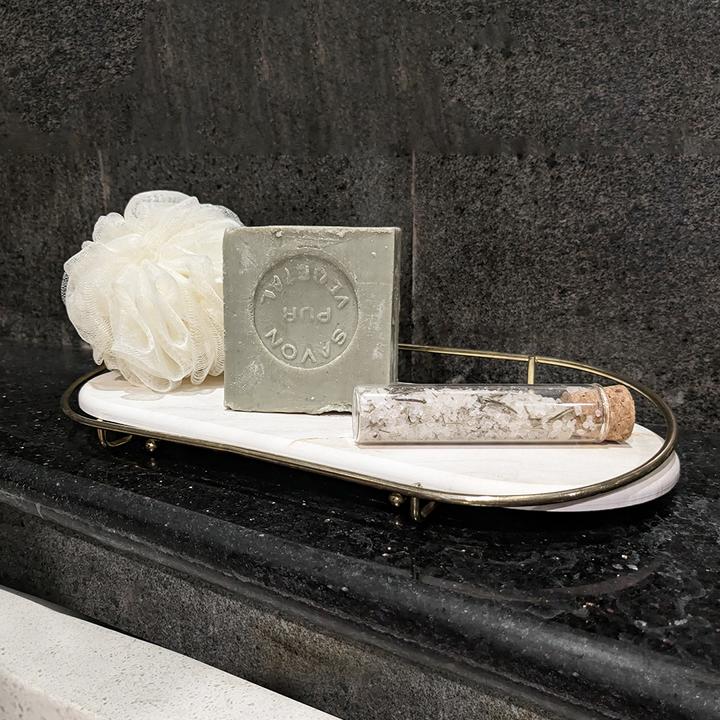 Immagine prodotto Stonea Makea Vassoio per il trucco in oro Topazio