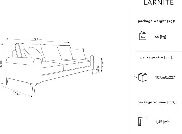 Produktbild Micadoni Larnite (3-Sitzer)