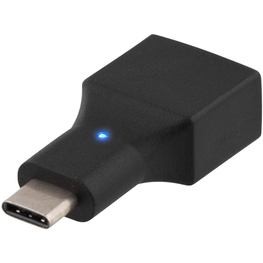 Deltaco Adattatore USB 2.0 Tipo C hane -> A hona svart (USB 2.0), Cavo USB