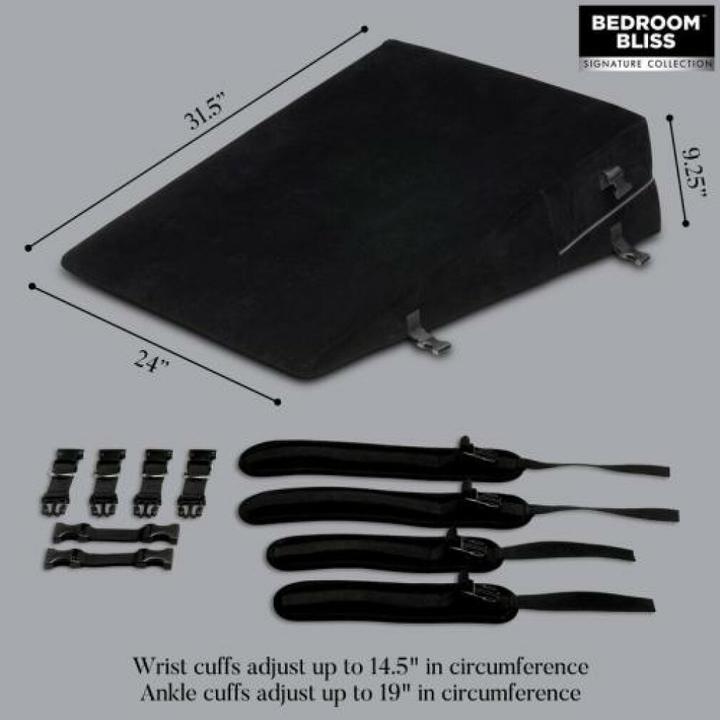 Produktbild Bedroom Bliss Large Bondage Cushion Schwarz