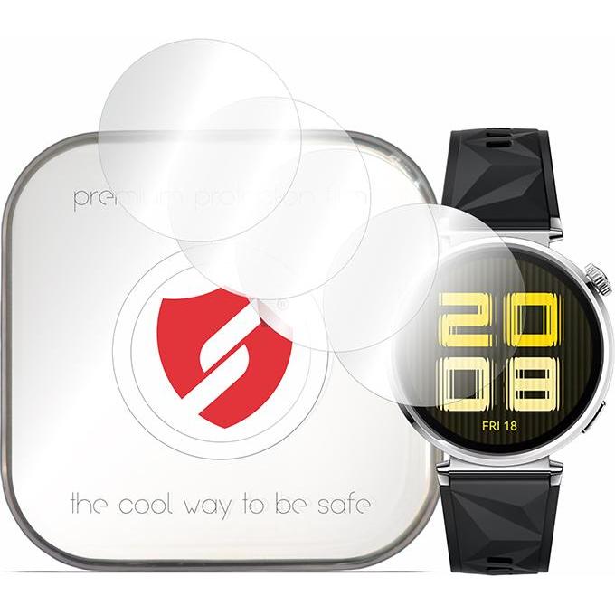 Smart Protection - Premium Classic (4 pack) - Huawei Watch GT 5 41mm - Clear, Smartwatch Zubehör, Transparent