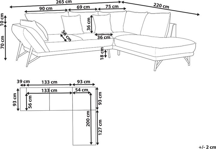 Produktbild Beliani Elga (Ecksofa)