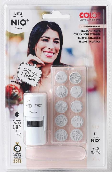 Immagine prodotto Colop Timbro Little NIO Set timbri italiani, 10 pezzi