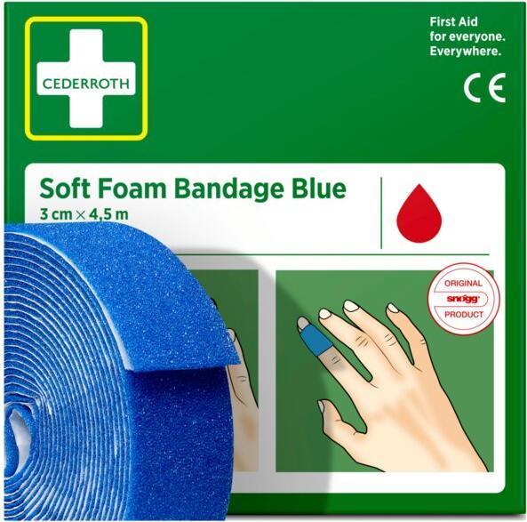 Produktbild Cederroth Soft Foam Bandage blau (1x)