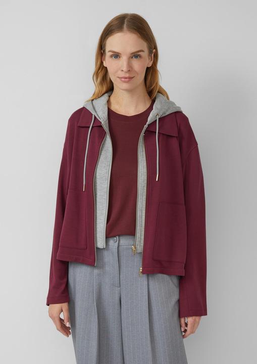 Produktbild s.Oliver Sweatshirt Scuba-Sweatjacke mit herausnehmbarem Einsatz (32)