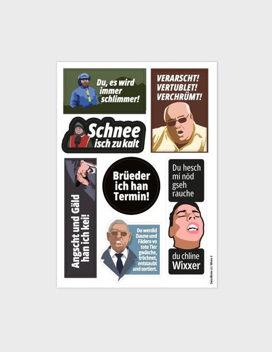 Actual product image SwissMeme Stickerbogen - Meme 4