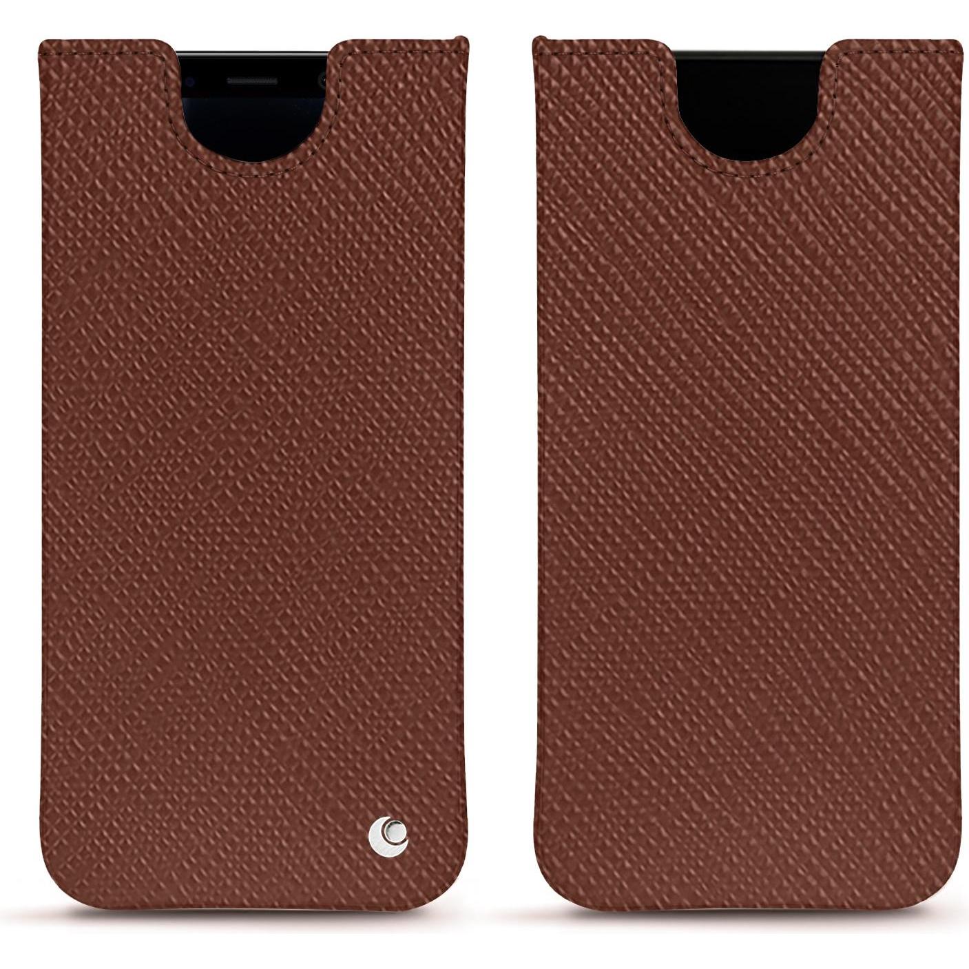 Noreve Lederschutzhülle (Samsung Galaxy S8), Smartphone Hülle, Braun