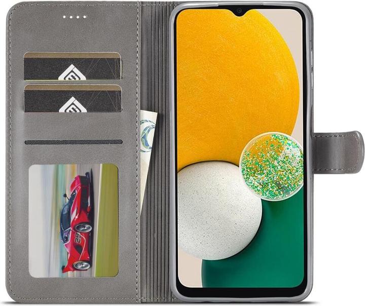 Produktbild LC.Imeeke Galaxy A15 - Leder Etui Hülle grau (Samsung Galaxy A15)