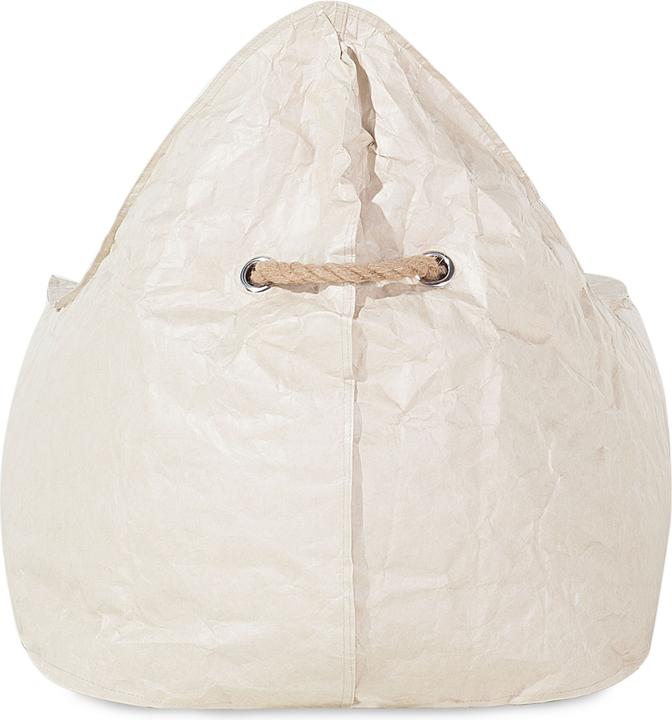 Actual product image Beliani Beanbag beige DROP
