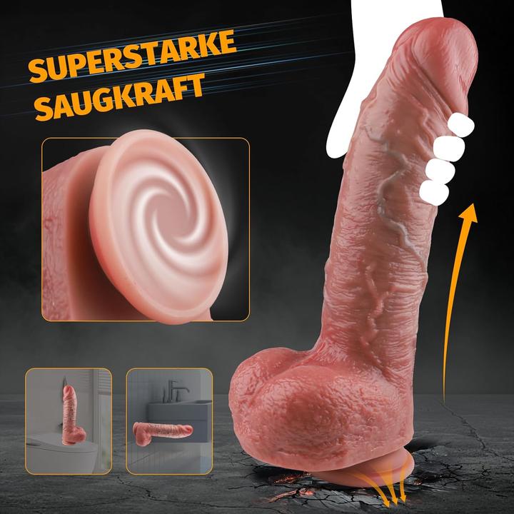 Produktbild No Name Vibrator Dildo mit 9 Modi und Saugnapf