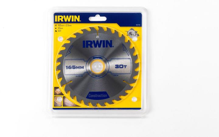 Produktbild Irwin IRW1897194 Kreissägeblatt, mit ATBZähnen, 30 Zähne, 16,5 x 3 cm