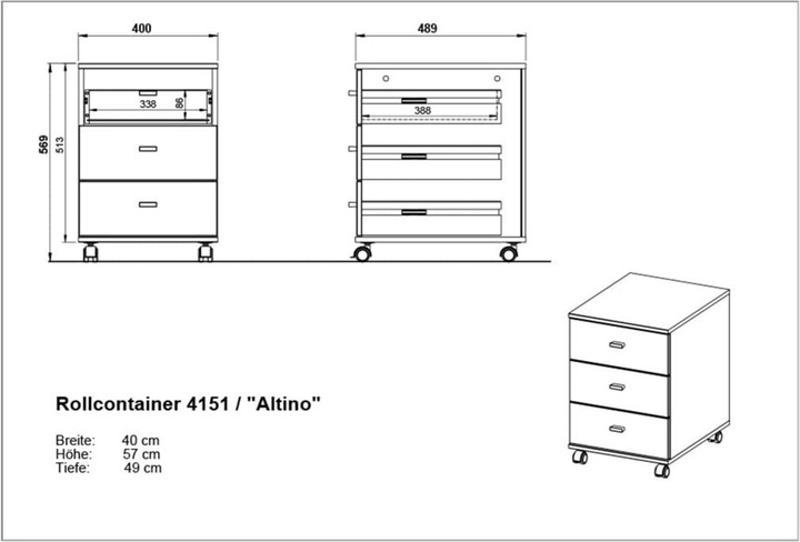 Actual product image Germania Altino (40 x 50 x 58 cm)