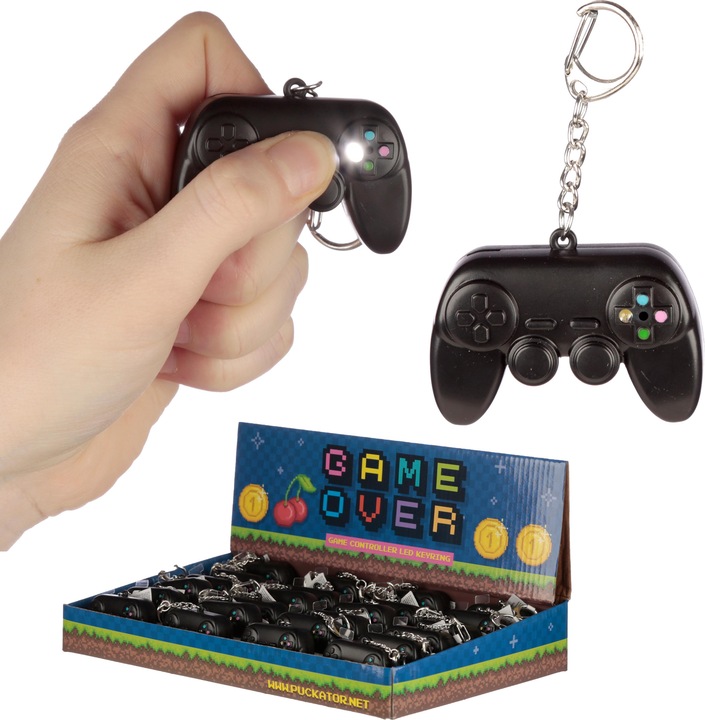 Produktbild Roost Schlüsselanhänger 8.5x5.5x2cm KEY169 Game Over mit Licht und sound