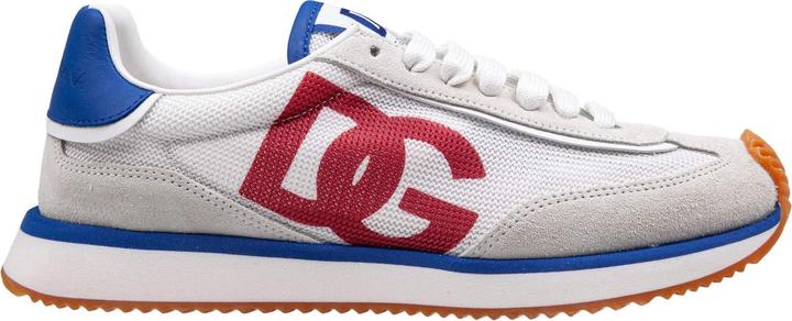 Produktbild Dolce & Gabbana cushion sneakers in mixed materials white and red color (37)