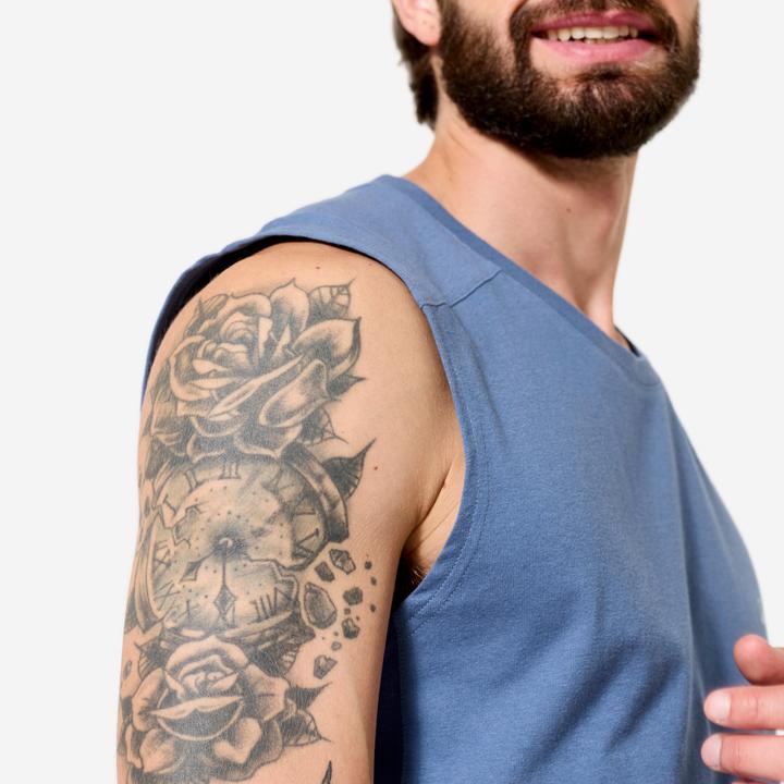 Produktbild Domyos Tank Top Herren dehnbar - kometenblau (M)
