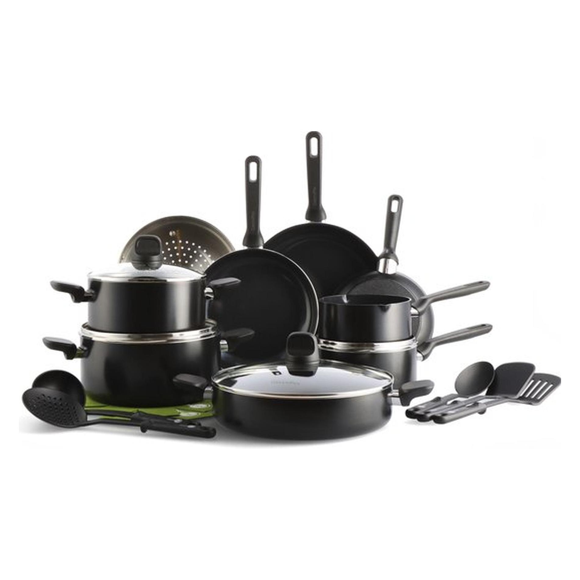 Greenpan Memphis Collectie, Pan + Steelpan, Zwart