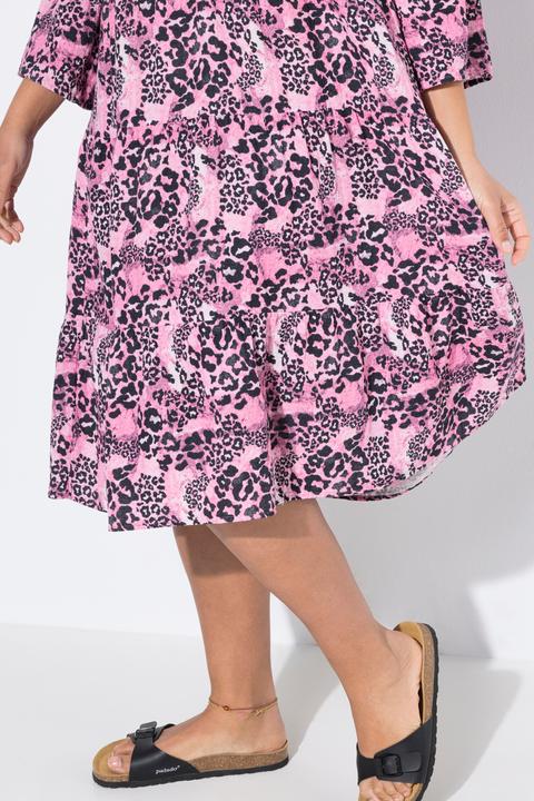 Produktbild Angel of Style Kleid, A-Linie, Musselin, Leo-Muster, Volants (54)