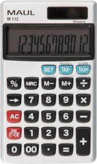 Produktbild Maul Taschenrechner M112 Silber (Solarzellen, Batterien)