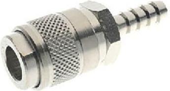 Actual product image RS PRO Compressed air quick coupling brass, hose coupling, 6mm