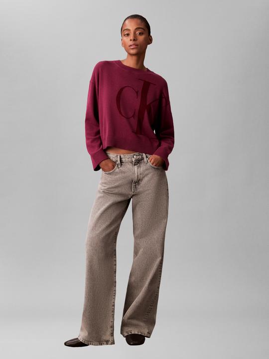 Produktbild Calvin Klein Langarm-Pullover aus glatter Baumwolle (L)