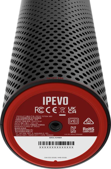 Actual product image Ipevo KFT Conference Camera Totem 360 Micro black