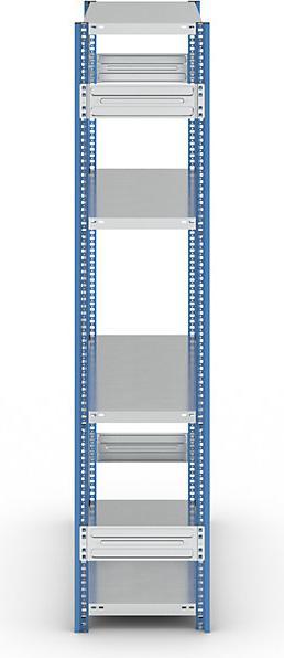 Actual product image eurokraft pro Shelf plug-in rack, blue / galvanized