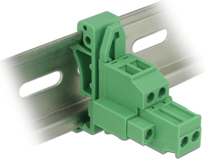 Actual product image Delock Terminal block set for top hat rails (Mounting kit)