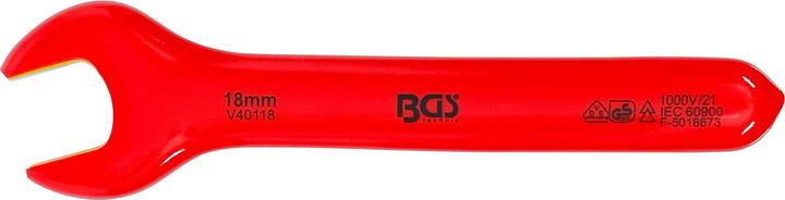 Actual product image BGS VDE Single Open End Spanner 18 mm (18 mm)