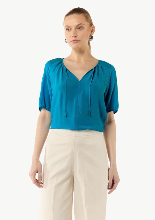 Immagine prodotto Comma Bluse Crêpe-Bluse mit voluminösen Ärmeln und Raffung (34)