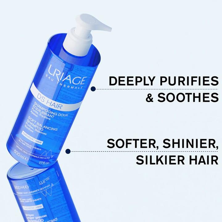 Actual product image Uriage DS Hair Soft Balancing Shampoo (Liquid shampoo, 500 ml)