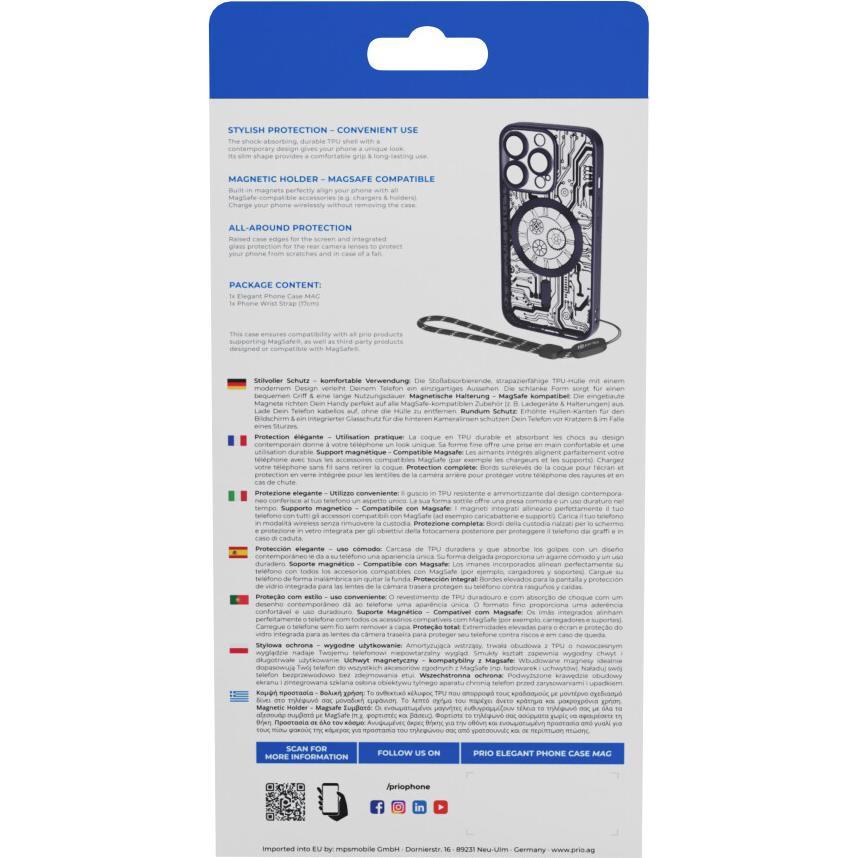 Thumbnail - prio elegante Handyhülle MAG für iPhone 16 (6,1 Zoll) schwarz (Apple iPhone 16), Smartphone Hülle, Schwarz