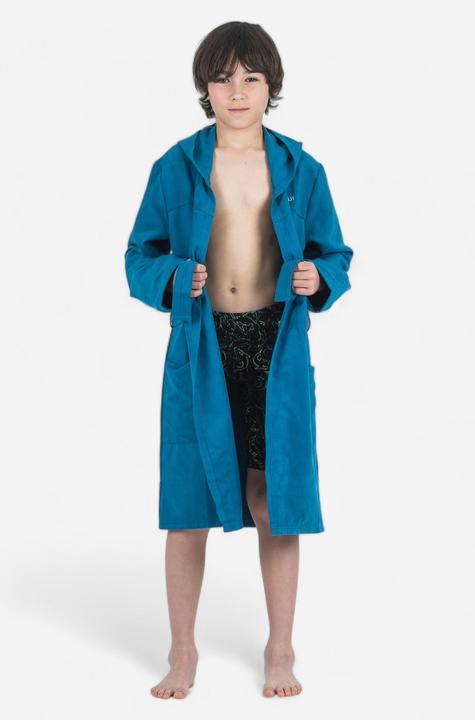 Image du produit Nabaiji Peignoir enfant microfibre compact - bleu foncé (122)
