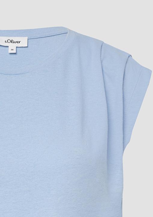 Immagine prodotto S.Oliver T-Shirt Verkürztes T-Shirt mit Faltendetails (36)