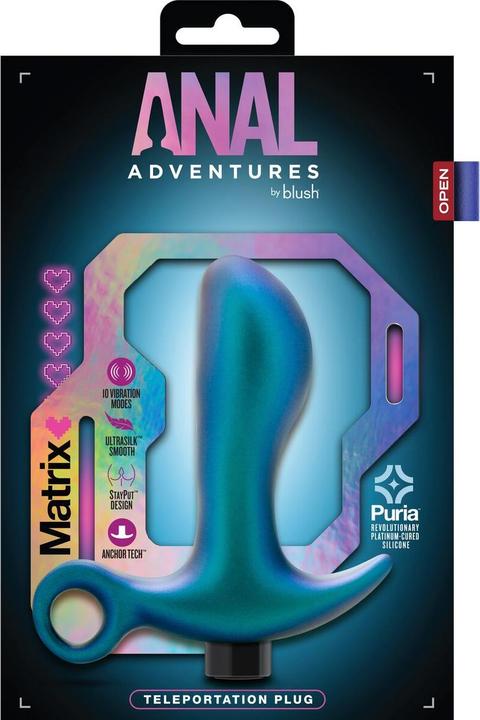 Produktbild Blush Anal Adventures Matrix Teleportation Plug Silicone Anal Plugs Ultrasilk Smooth Curved for Pros