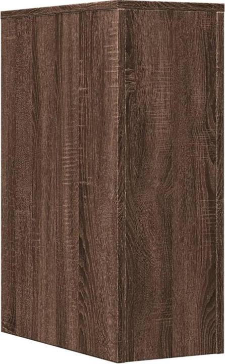 Image du produit vidaXL Armoire de salle de bain Étroite avec roulettes aspect chêne