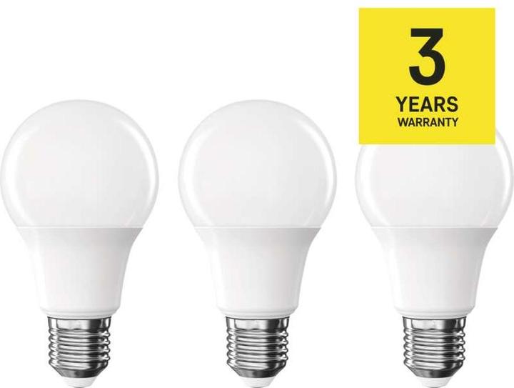 Image du produit Emos Lampe LED Classic A60 / E27 / 7 W (60 W) / 806 lm / Blanc chaud (E27, 7 W, 806 lm, 3 x, E)